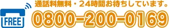 24時間365日オペレーターがお待ちしています。08002000169